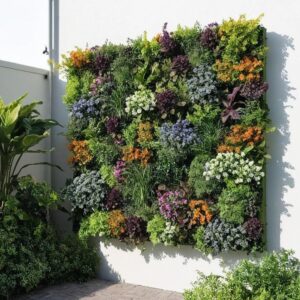 36 Pockets Living Wall Planter Indoor, Self Watering Wall Hanging Planters for Outdoor Plants Stackable, Cascading Vertical Planter Garden (36 planters)