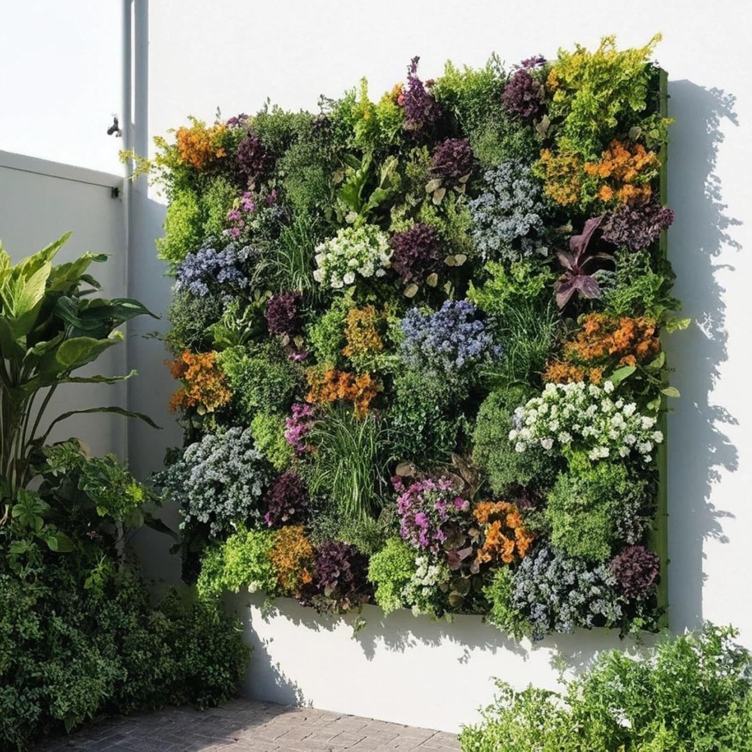 36 Pockets Living Wall Planter Indoor, Self Watering Wall Hanging Planters for Outdoor Plants Stackable, Cascading Vertical Planter Garden (36 planters)