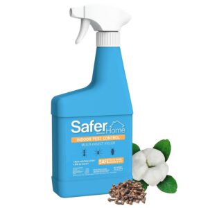 Safer Home Indoor Ready-to-Use Spray - Made with Natural Oils - 24 fl oz - SH110 - Quickly Kills Ant, Fly, Roach, Spider, Silverfish & Flea Indoors - No Harsh Chemicals