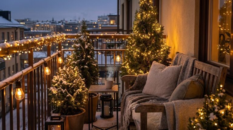 LED Lights for Winter Balconies