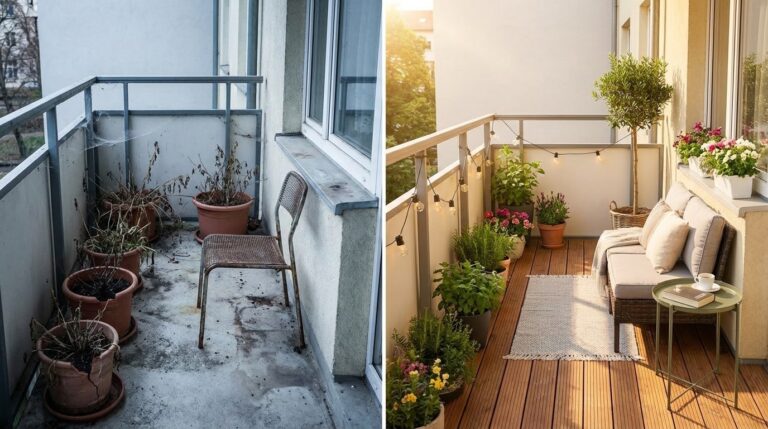 Balcony Makeover Before/After